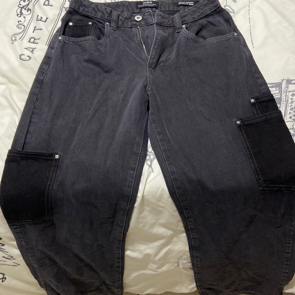 Utility pocket straight Jean